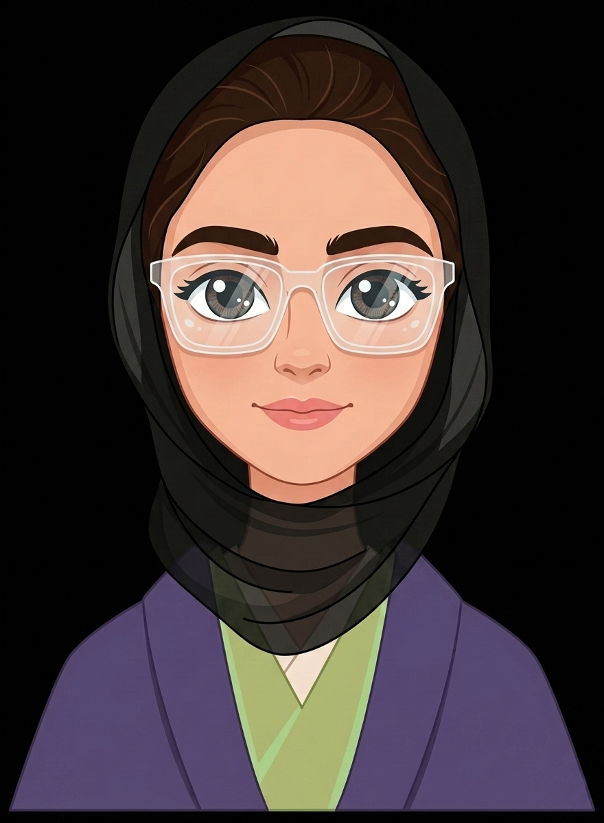  Illustrated avatar of Aminah Rafaqat, founder of Amy's Brew